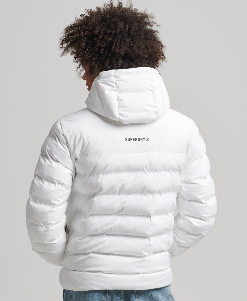 Superdry Mens White Heat Sealed Padded 