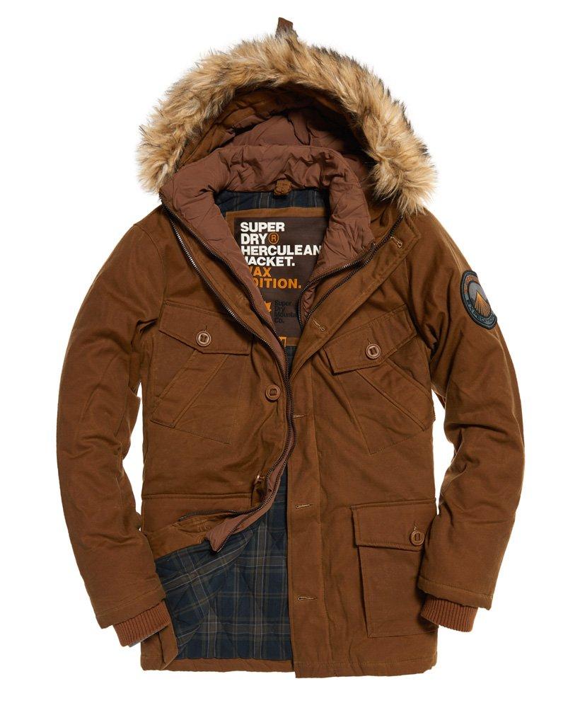 Superdry Everest Wax Jacket in Tobacco (Brown) for Men - Lyst