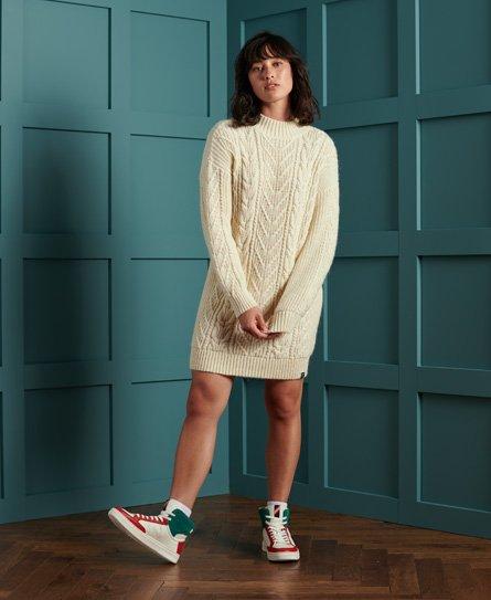 Florence cable knitted dress Clearance