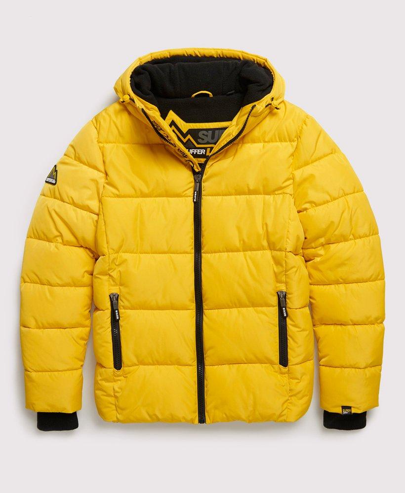 Superdry Fleece Sports Puffer Jacket in Sulphur (Yellow) for Men Save