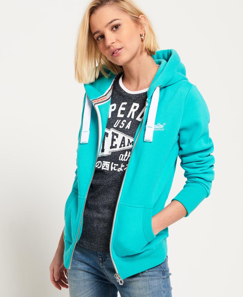 baby blue superdry hoodie