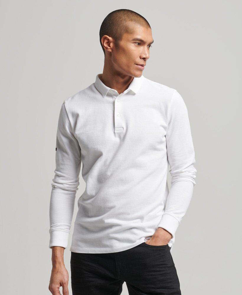 Afwijzen Bijlage Voorkomen Superdry Long Sleeve Pique Polo Shirt White / Optic for Men | Lyst