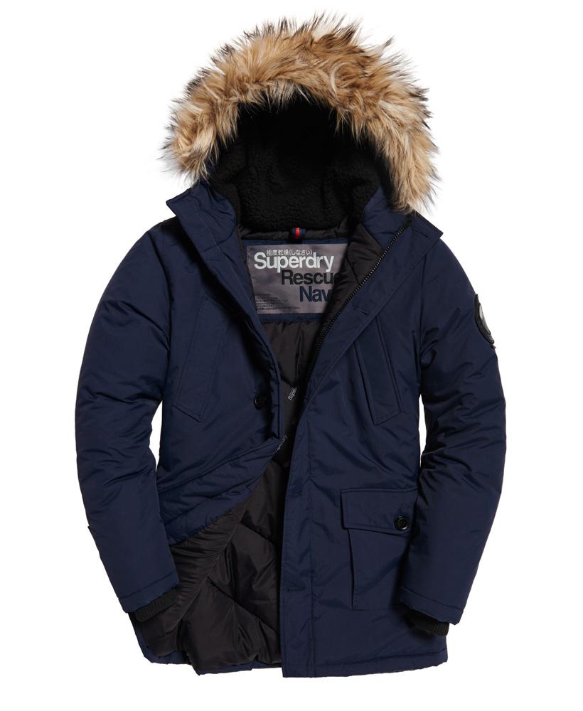 superdry faux fur trimmed parka