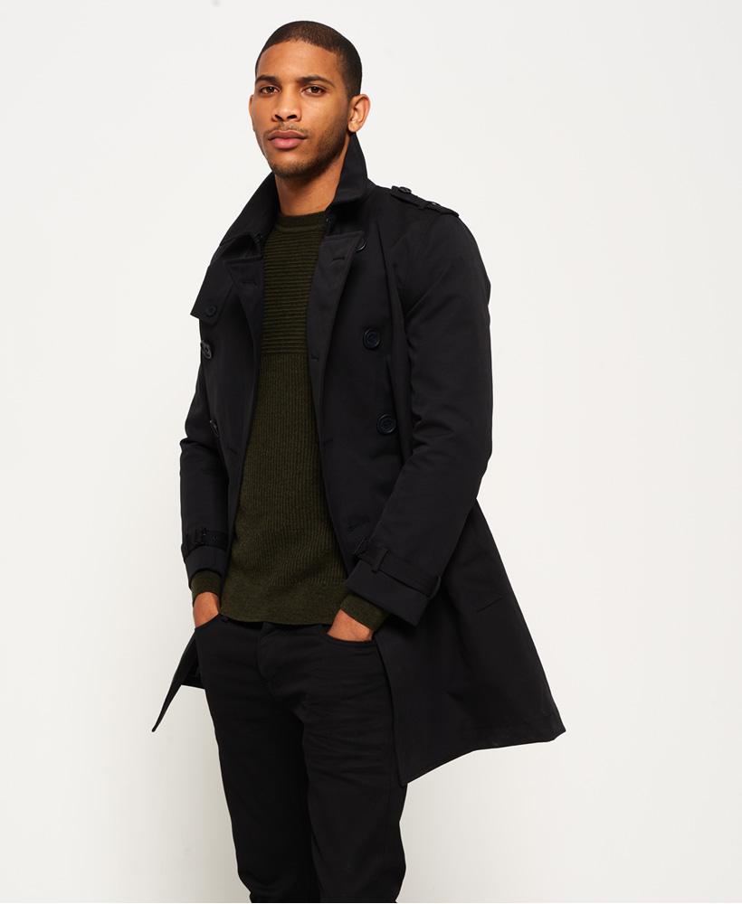 superdry director trench coat