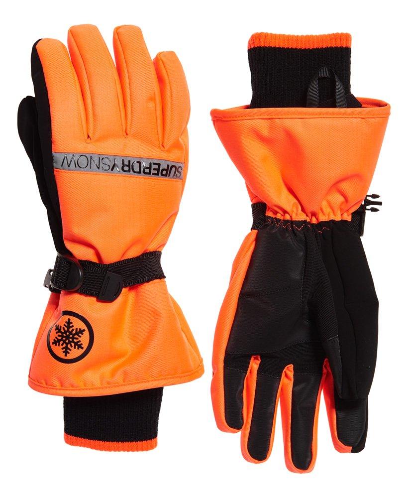 Superdry Ultimate Snow Service Gloves Orange / Hyper Orange/black for Men |  Lyst