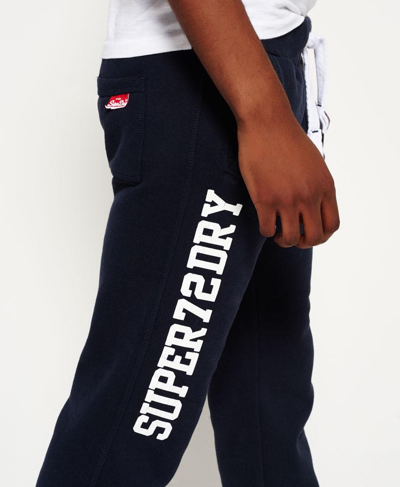 Superdry Cotton Trackster Non Cuffed Joggers in Blue for Men - Lyst