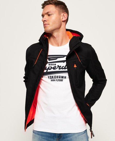 Superdry Fleece Hooded Sd-windtrekker Jacket in Black for Men - Lyst