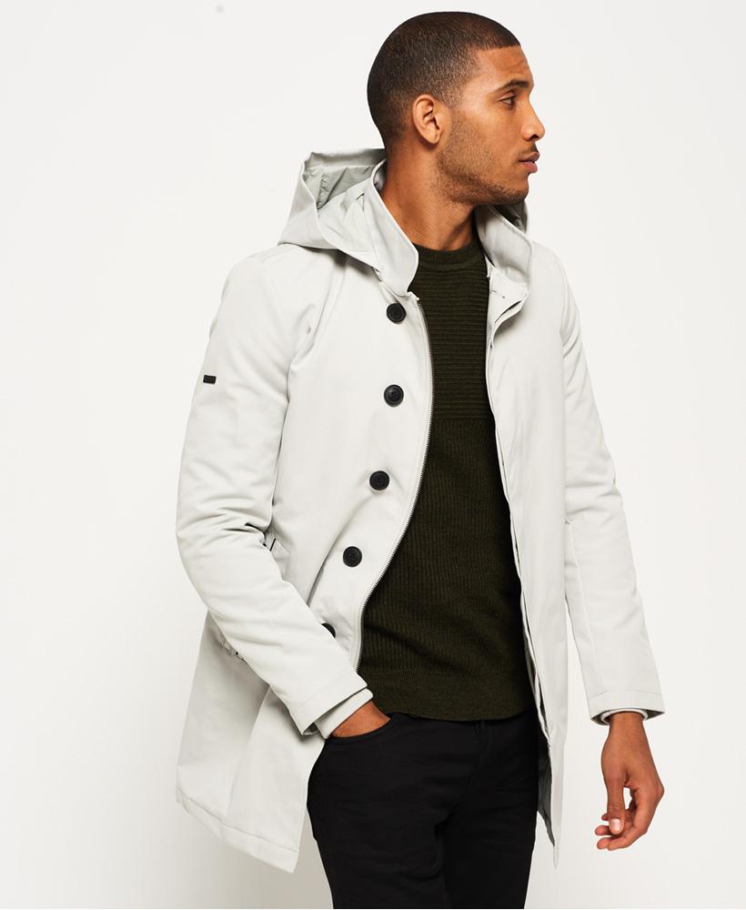 Superdry Idris Borough Trench Coat in Beige (Natural) for Men - Lyst