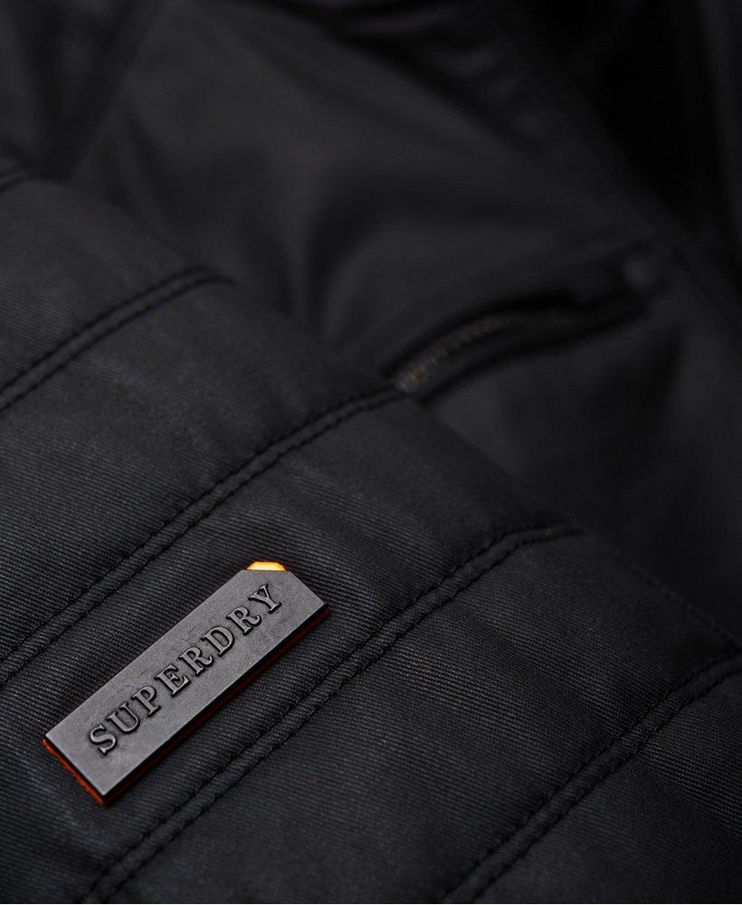 Superdry Denim Carbon Biker Jacket in Black for Men - Lyst