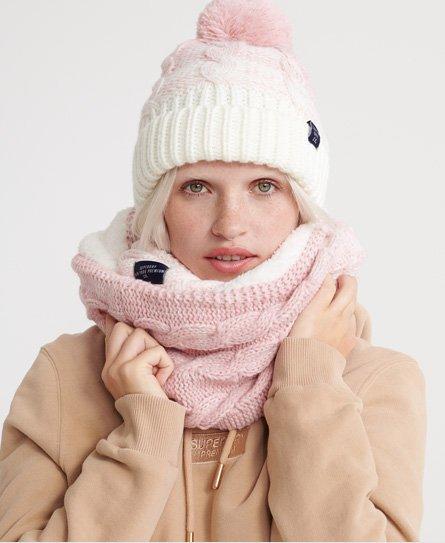 Superdry Fleece Clarrie Cable Snood in 