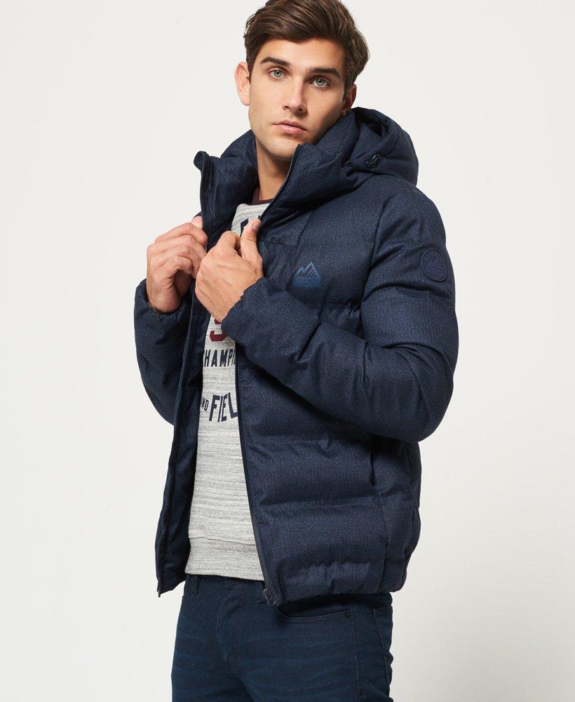 Superdry Echo Quilt Puffer Jacket Navy in Blue for Men | Lyst