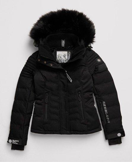 superdry luxe snow puffer navy