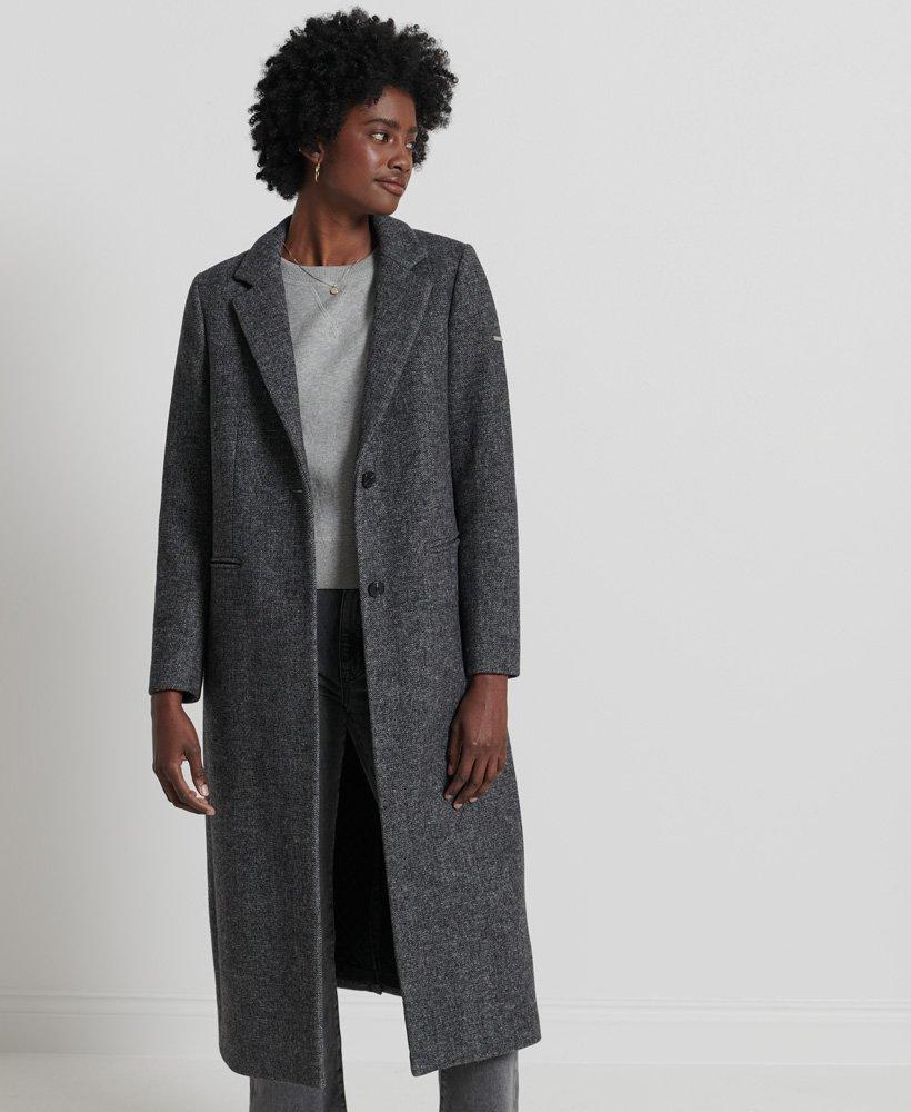 Manteau Crombie en laine matelassée Superdry | Lyst