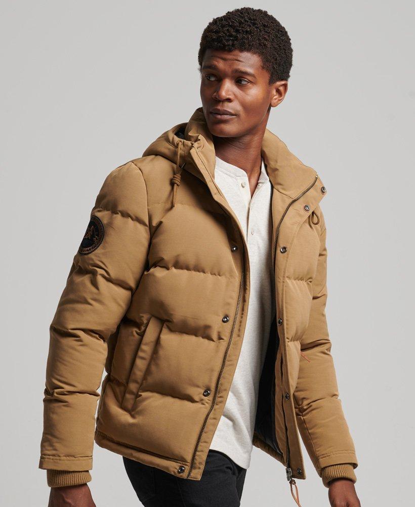 Superdry Hooded Puffer Jacket / Sandstone for Men | Lyst