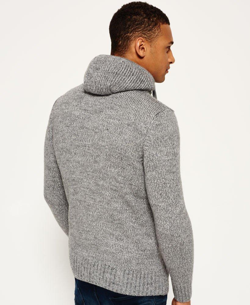 Superdry Leather Stealth Hoodie in Grey (Grey) for Men - Lyst