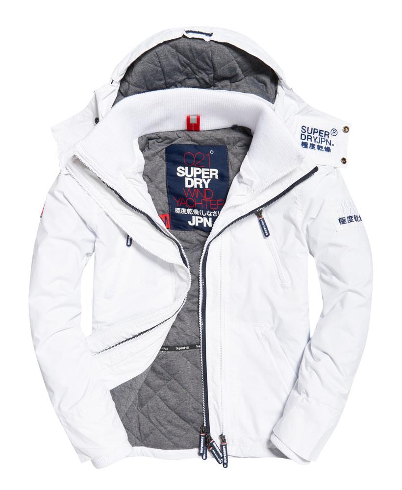 Superdry Synthetic Hooded Wind Yachter Jacket in White for Men - Lyst