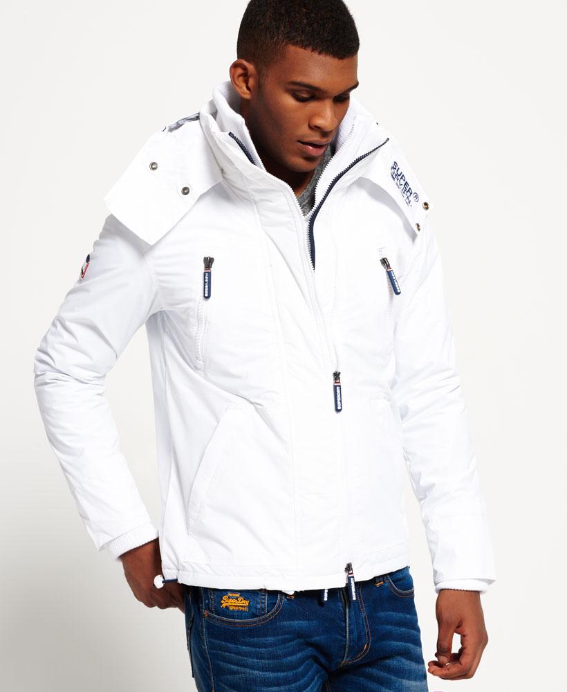Download Superdry Synthetic Hooded Wind Yachter Jacket in White for ...