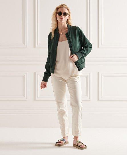 Superdry Studio Bomber Jacket in Green | Lyst