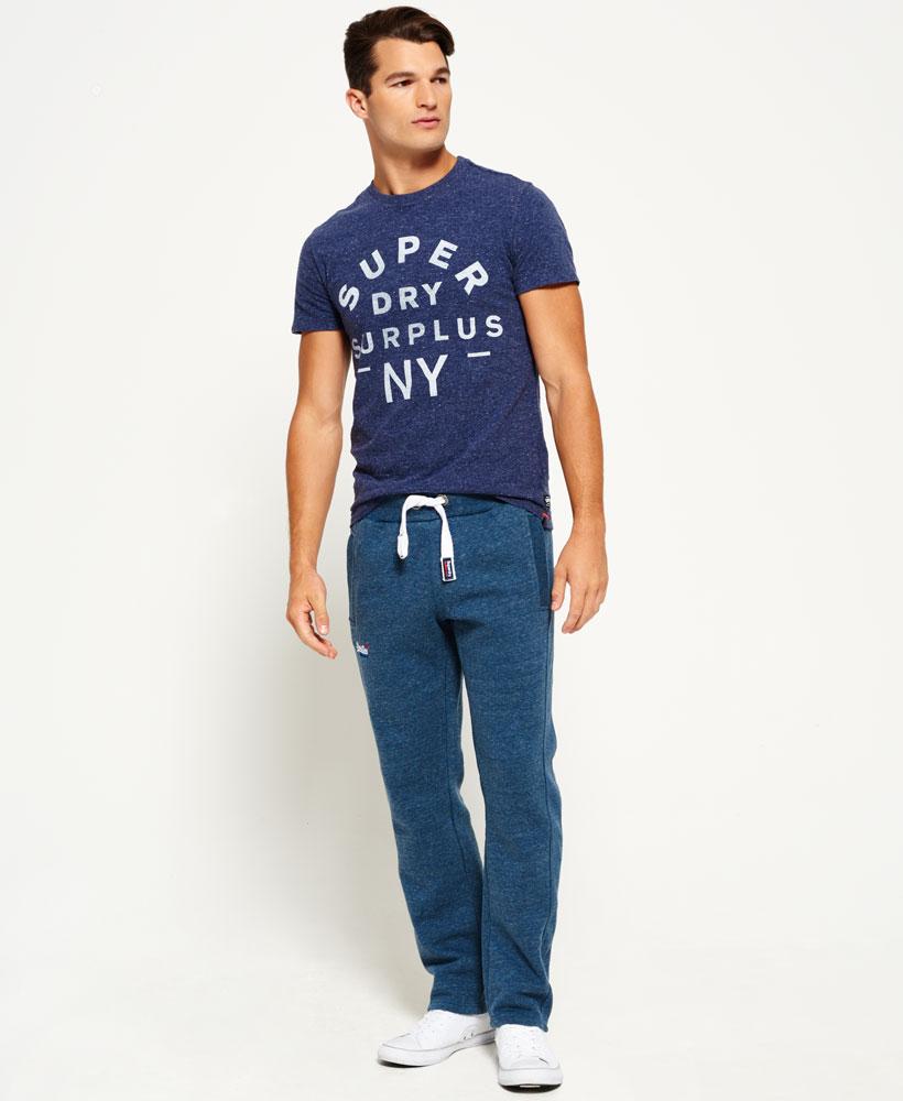 Superdry Cotton Orange Label Non-cuffed Joggers in Blue for Men - Lyst