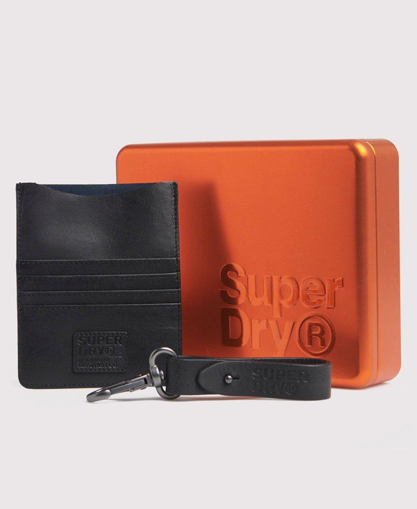 Superdry Leather Travel Wallet Set Black in Orange for Men | Lyst