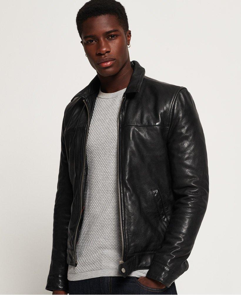 superdry indy leather jacket