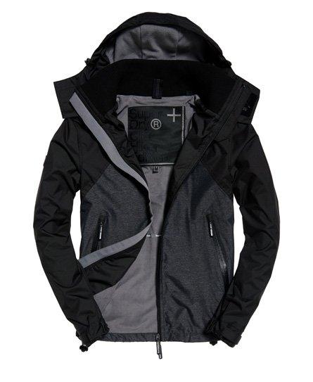 Superdry Fleece Arctic Hooded Cliff Hiker Hybrid Jacket in Black for Men |  Lyst