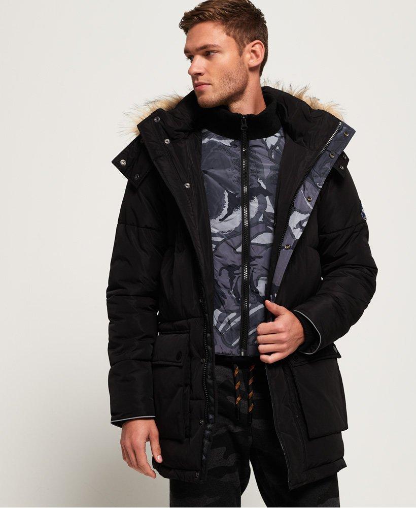 Superdry Fleece Sd Expedition Parka Jacket in Black for Men - Lyst