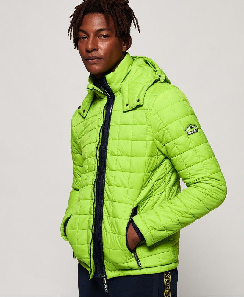 te veel buurman Muf Superdry Box Quilt Fuji Hooded Jacket Green for Men | Lyst