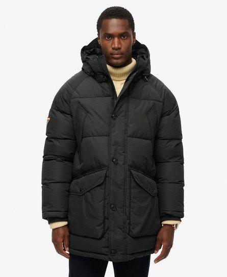 Superdry Expedition Puffer Parka Jacket in Black for Men Lyst UK