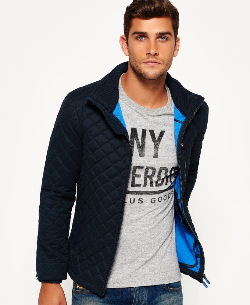 Superdry Microfibre Quilted Sd-windhiker Jacket Blue for Men | Lyst