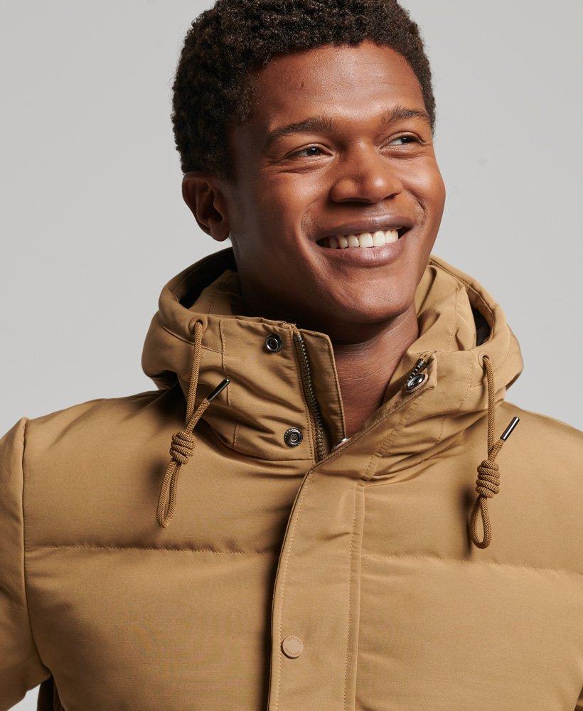 Superdry Everest Hooded Puffer Jacket Brown / Sandstone for Men | Lyst