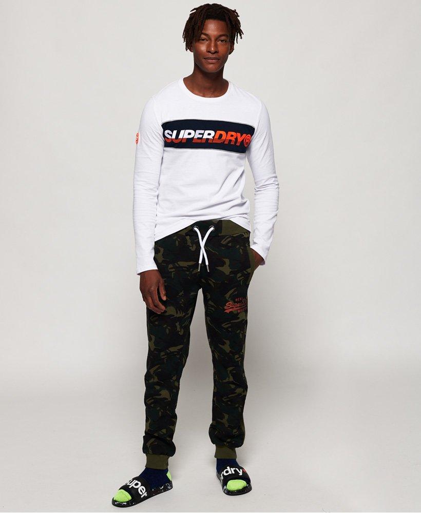 superdry vintage logo camo joggers