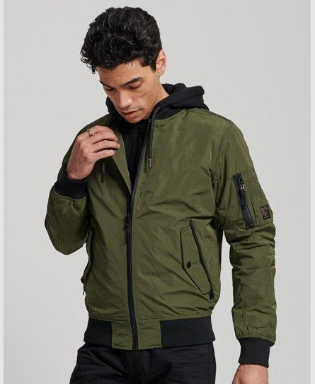 Hooded military bomber jacket sale