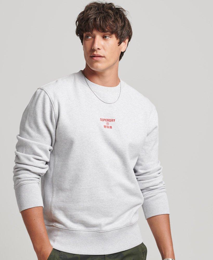 Superdry Embroidered Logo Loose Crew Sweatshirt Grey / Cadet Grey Marl in  White for Men | Lyst
