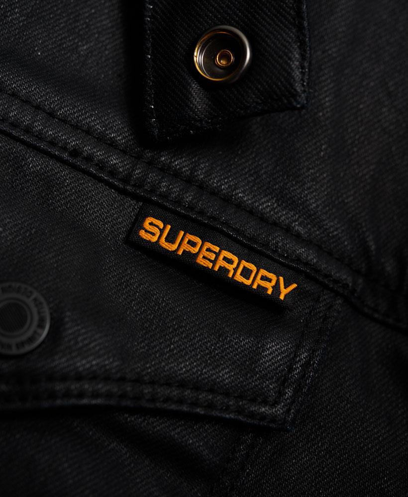 Superdry Denim Biker Jacket for Men - Lyst