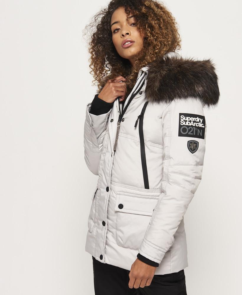 WOMENS SUPERDRY CANADIAN Down Ski Parka Jacket Coat rrp £195 WOMENS SUPERDRY CANADIAN Down Ski Parka Jacket Coat rrp £195