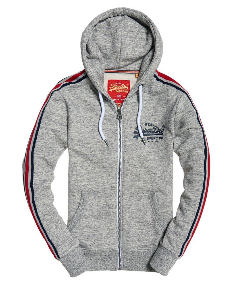 Superdry Vintage Logo Cny Zip Hoodie in Grey (Grey) for Men - Lyst