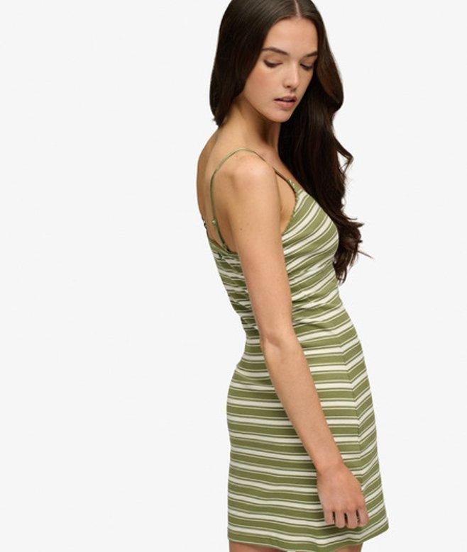 superdry green dress Jersey Twist Back Midi Slim Fit Dress