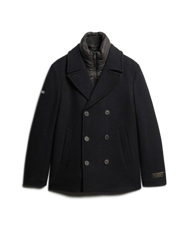 Slim Fit Superdry Mens Pea Coat Sale Superdry Men's Rookie Sherpa