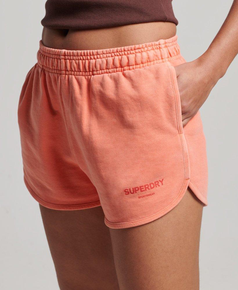 Superdry Core Sport Sweat Shorts Cream / Pastelline Coral in Orange | Lyst