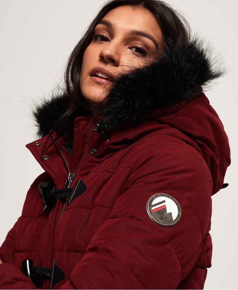 microfibre tall toggle puffle jacket