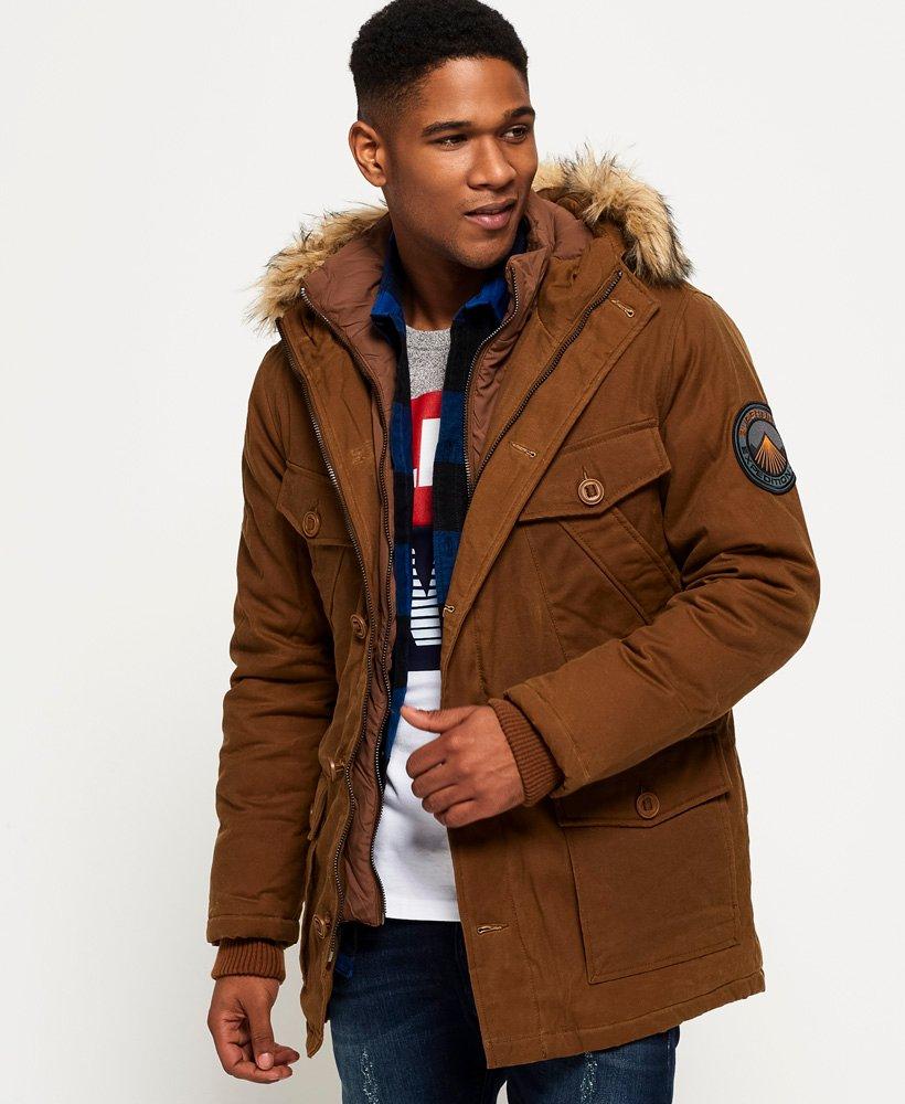 Superdry Everest Wax Jacket in Tobacco (Brown) for Men - Lyst