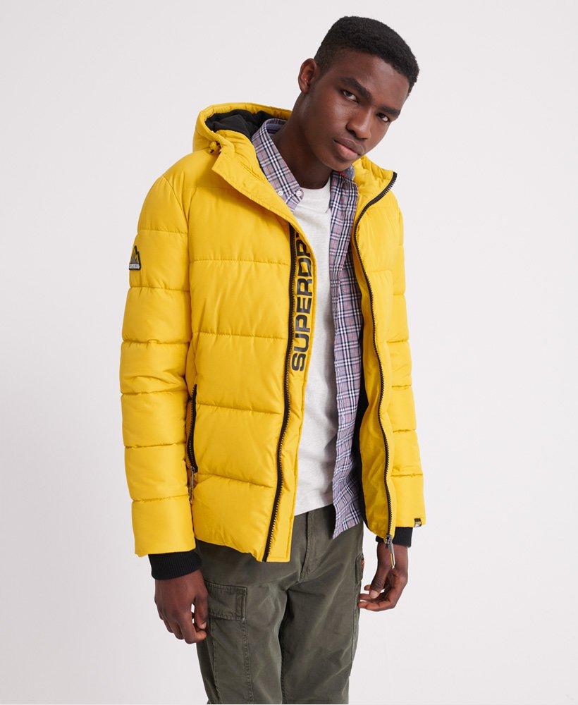 Superdry Fleece Sports Puffer Jacket in Sulphur (Yellow) for Men - Save ...