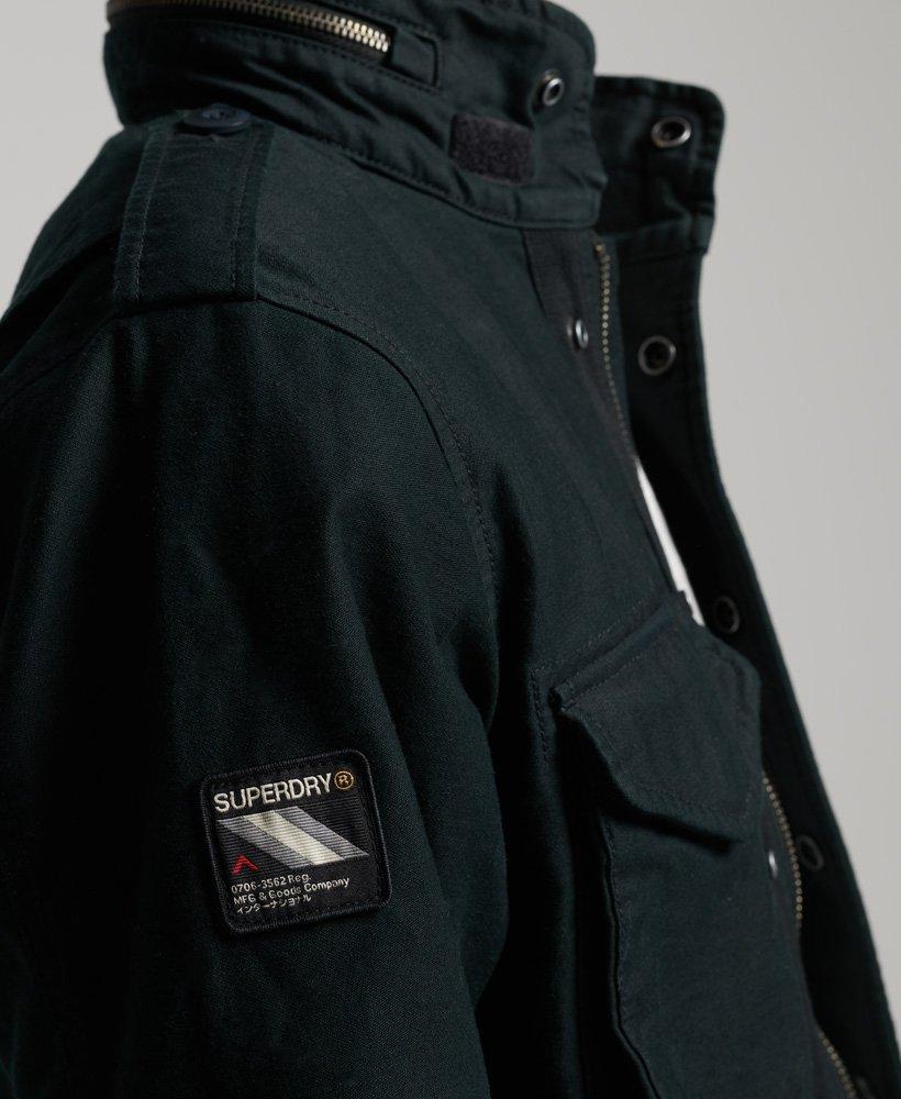 Superdry Vintage M65 Military Jacket Black for Men | Lyst