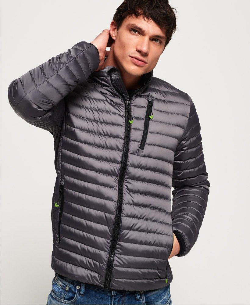 Superdry Rubber Core Down Jacket in Grey (Gray) for Men - Lyst