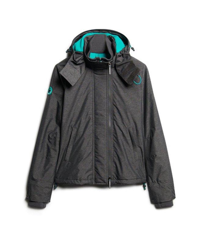 Superdry Pop Zip Hooded Arctic Sd-windcheater Jacket in Black