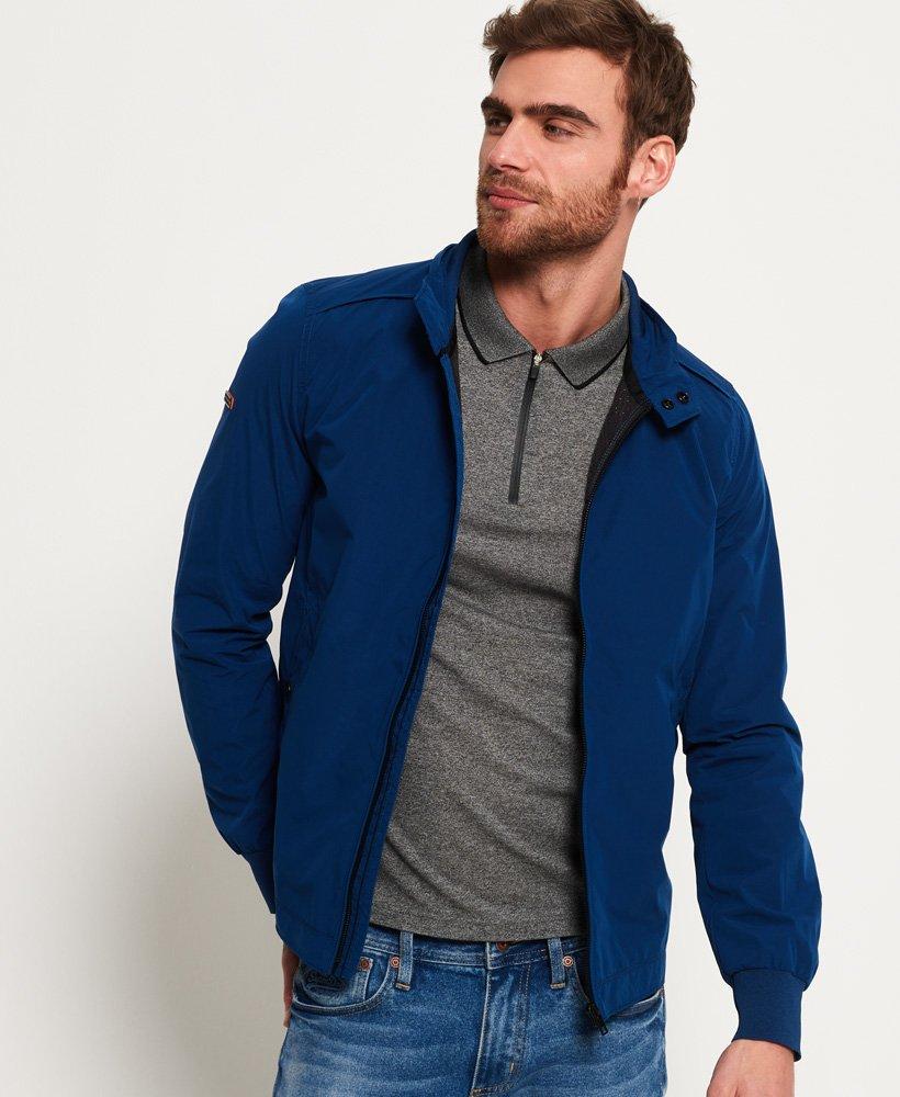 Download Superdry Premium Iconic Harrington Jacket in Blue for Men ...