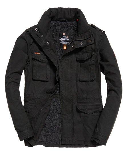 superdry black field jacket