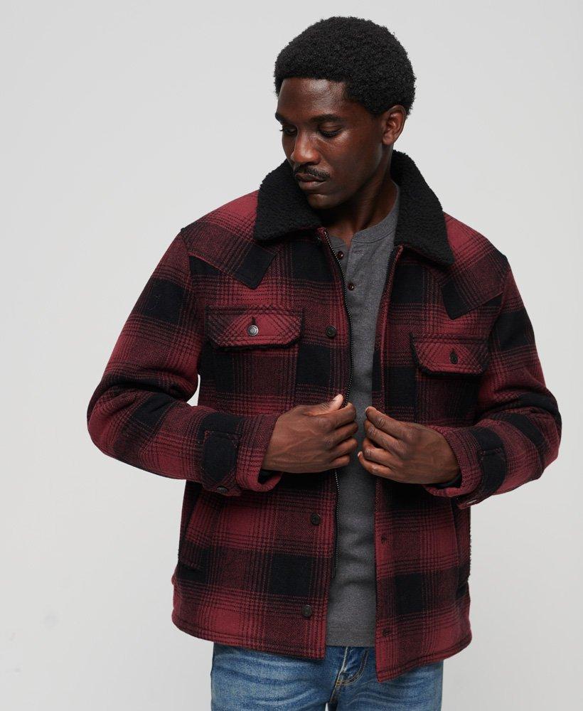 Superdry The Merchant Store - Wool Chore Coat Red for Men | Lyst