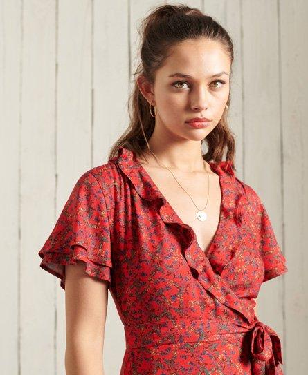 superdry wrap dress
